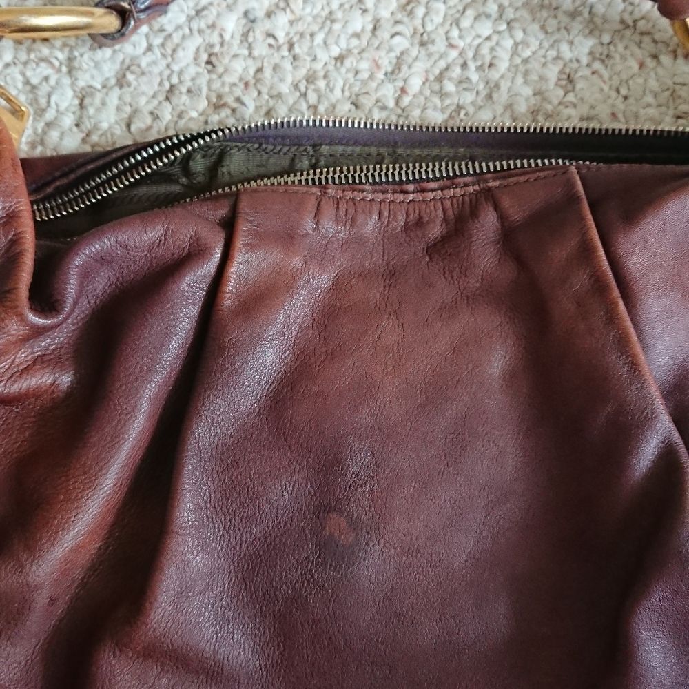 PRADA coffee brown calfskin Hobo Bag - Picture 14 of 14